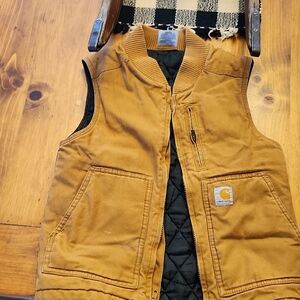 Carhartt Brown Quilted Vest